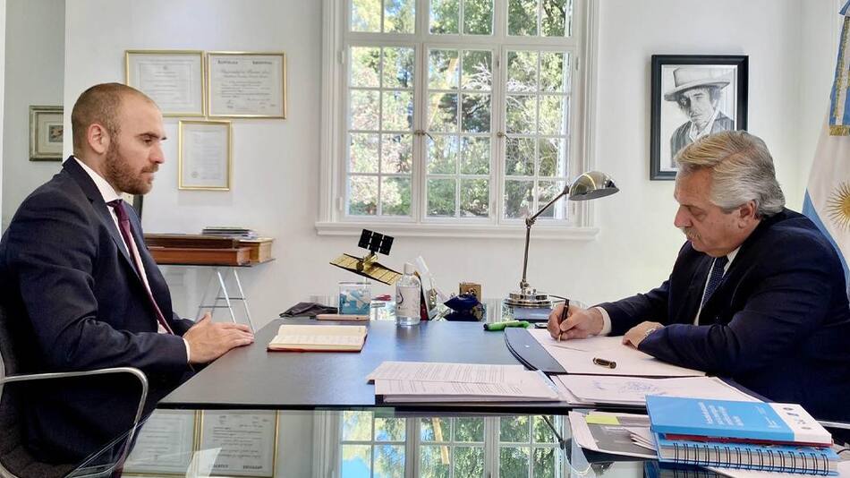 Martín Guzmán y Alberto Fernández, NA