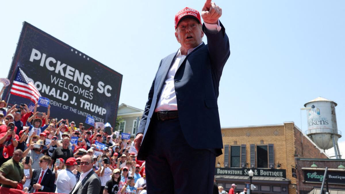 Donald Trump y otra acusación en su contra previa a las elecciones. Foto: Reuters.
