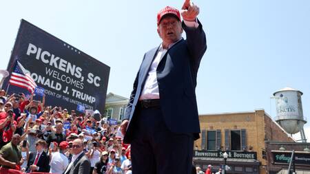 Donald Trump y otra acusación en su contra previa a las elecciones. Foto: Reuters.