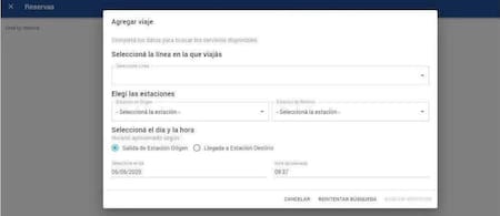 Reserva tren San Martín