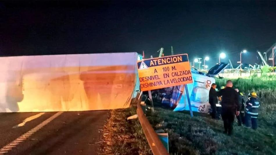 Choque fatal en la Panamericana. Foto: @dantrila.