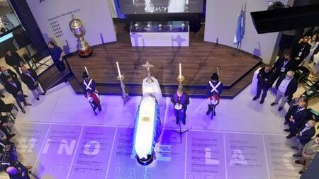 Restos de Juan Manuel Fangio en su museo de Balcarce