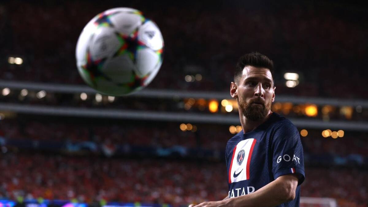 Lionel Messi en el PSG. Foto: REUTERS.