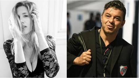 Alina y Marcelo. Foto: Instagram/alinamoine09 - riverplate