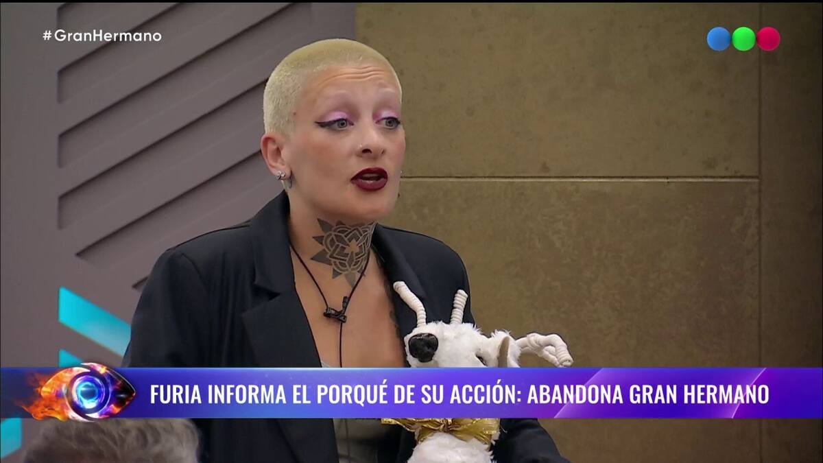 Furia abandonó Gran Hermano 2025 por decisión propia. Foto: captura.