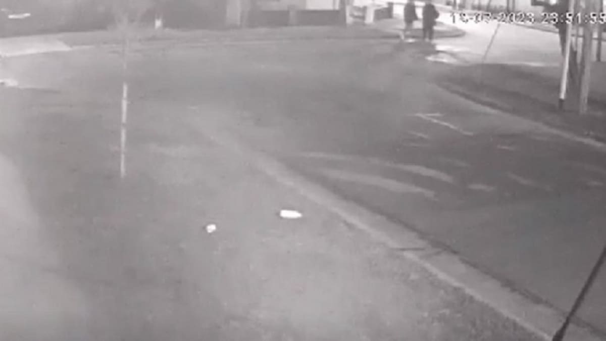 Asesinato en Wilde. Foto: cámara de seguridad.