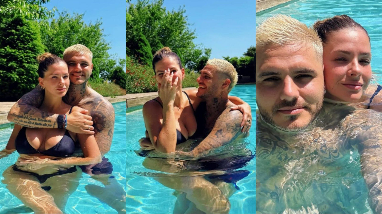 Las fotos que subió Mauro Icardi junto a la China Suárez. Foto: Instagram / mauroicardi.