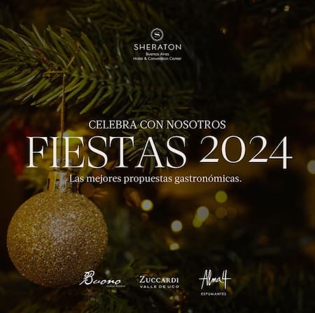 Hotel Sheraton, cena de Año Nuevo. Foto: Instagram / sheratonbuenosaires.