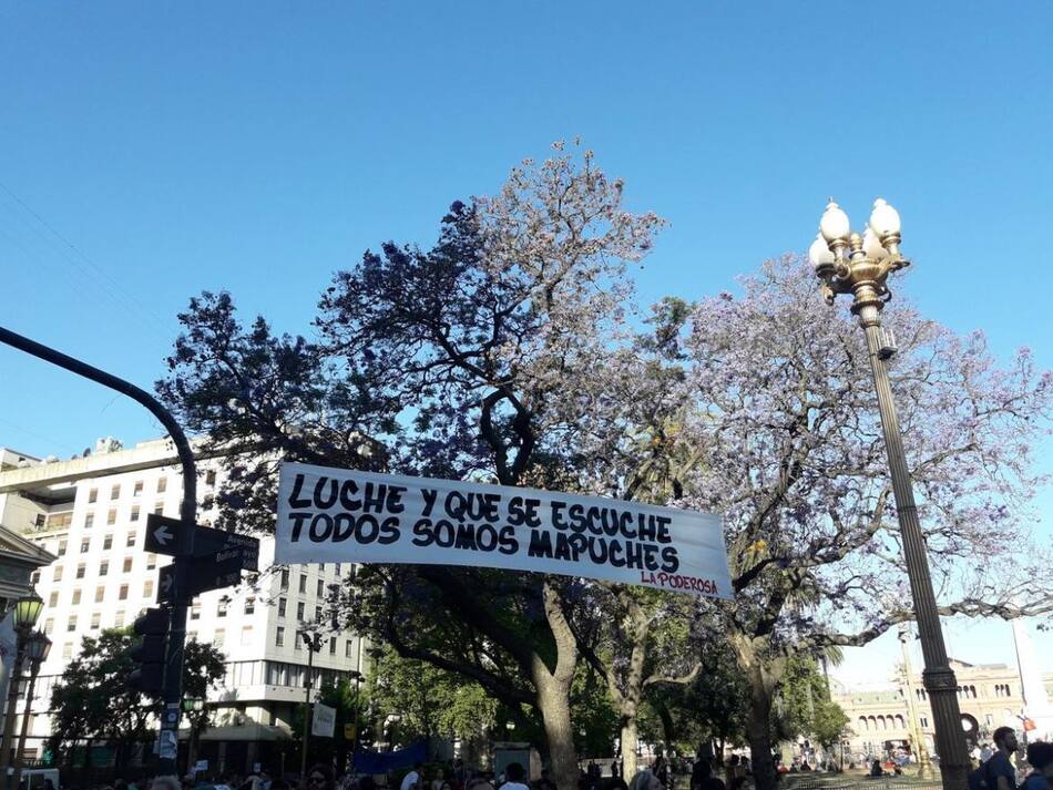 Marcha mapuche asesinado