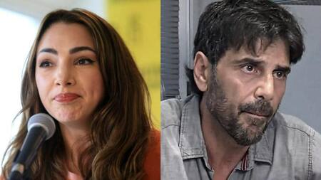 Thelma Fardin y Juan Darthés. Fotos: NA -Télam.