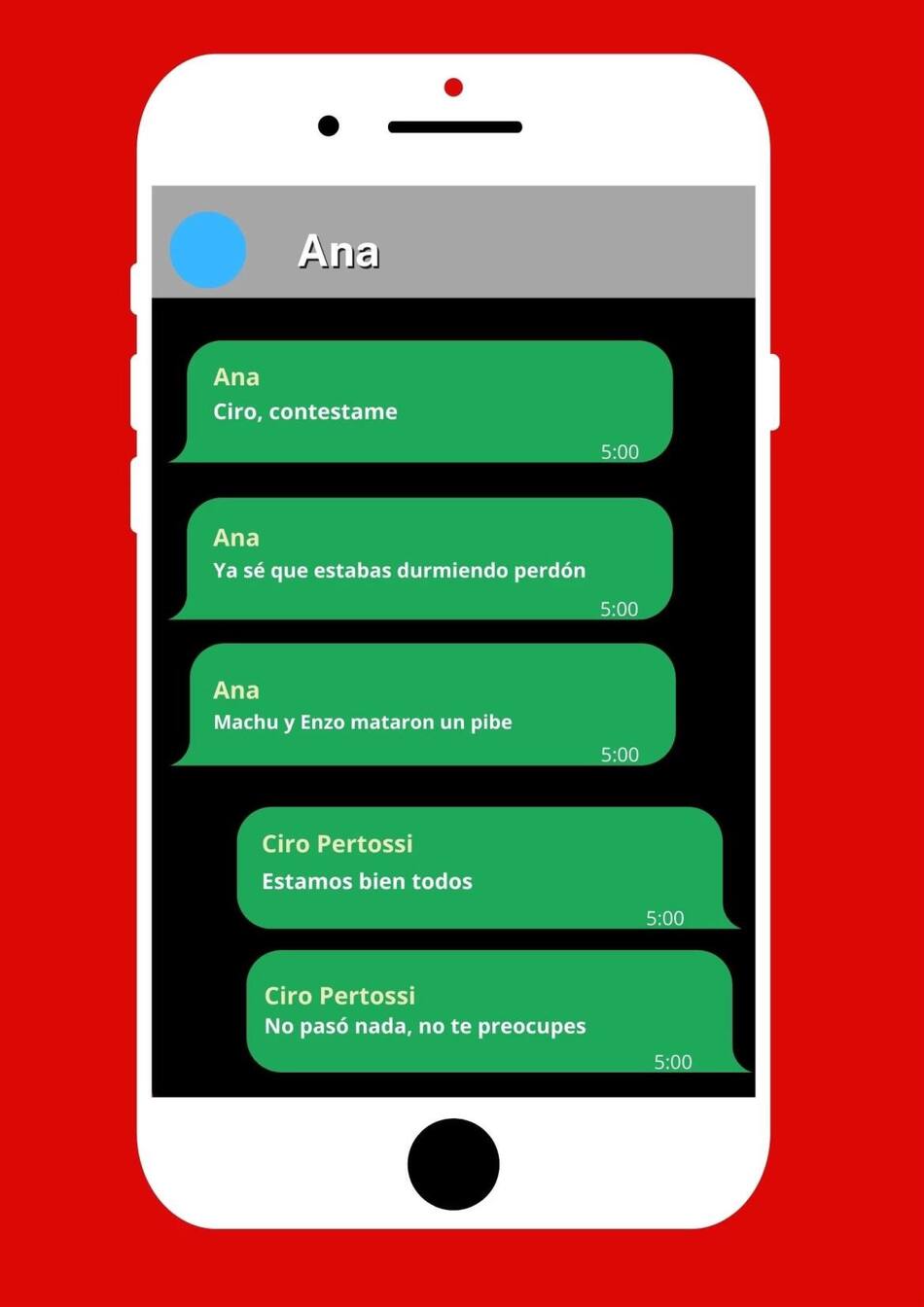 Foto ilustrativa del celular de Ciro Pertossi. Foto: NA.