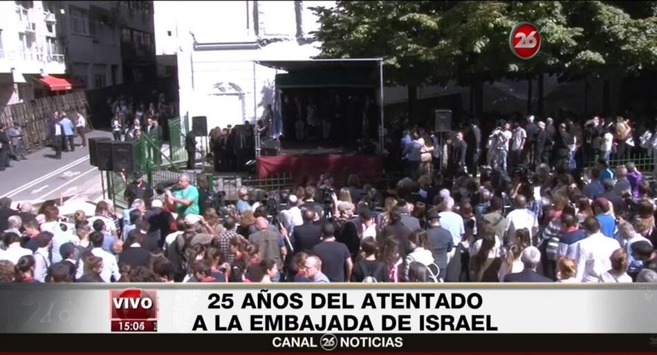 25 años del atentado a la embajada de Israel