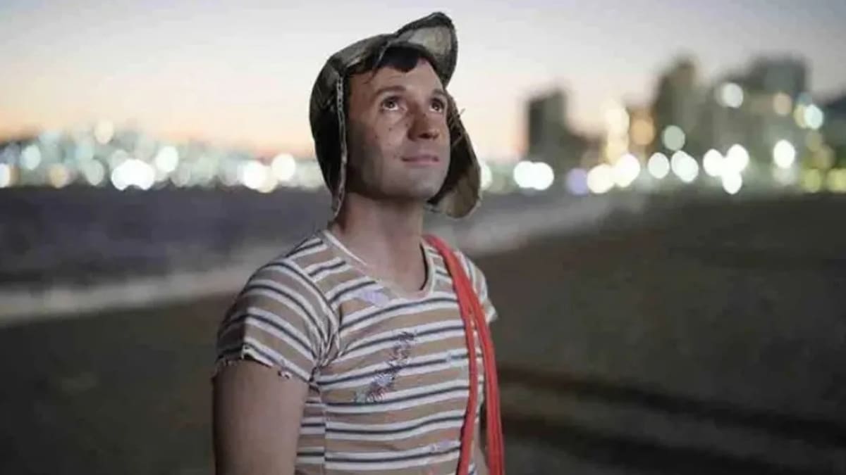 Pablo Cruz, actor que caracteriza a Chespirito en la serie. Foto: NA.