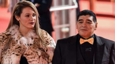 Rocío Oliva y Diego Maradona. Foto: NA.