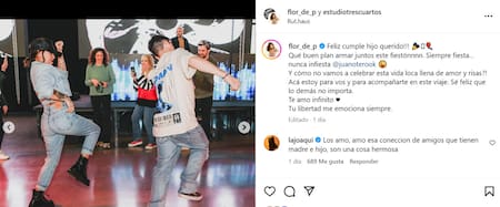 El posteo de Flor Peña. Foto: Instagram.