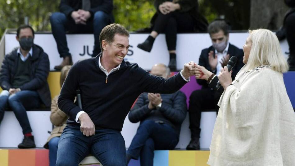 Diego Santilli y Elisa Carrió, AGENCIA NA