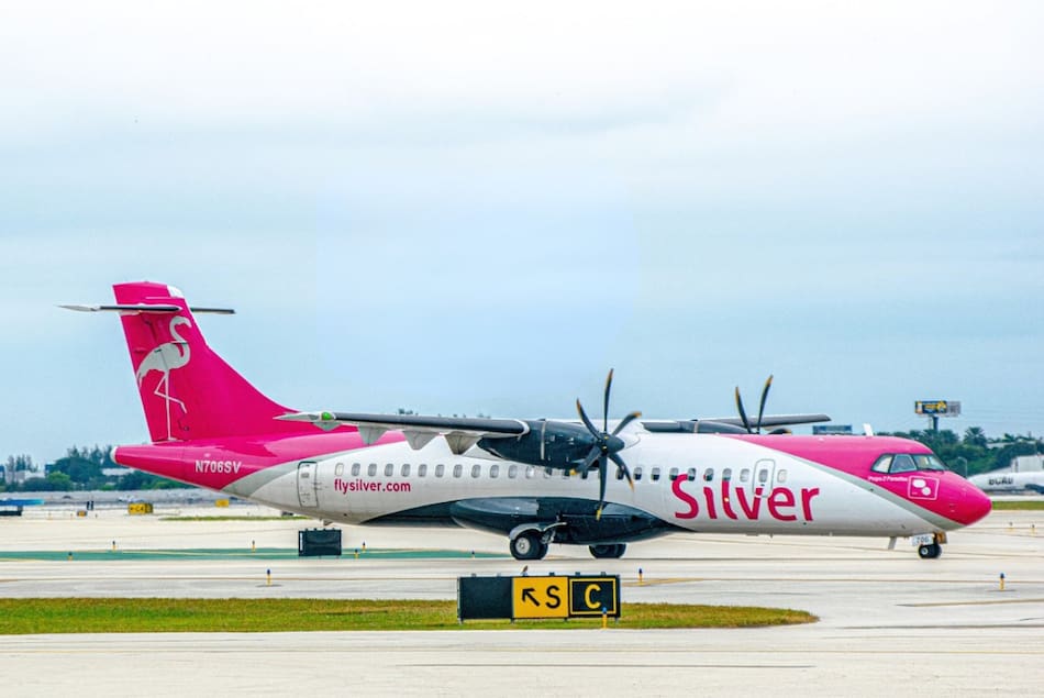Avión de la aerolínea Silver Airways. Foto: X @silver_airways