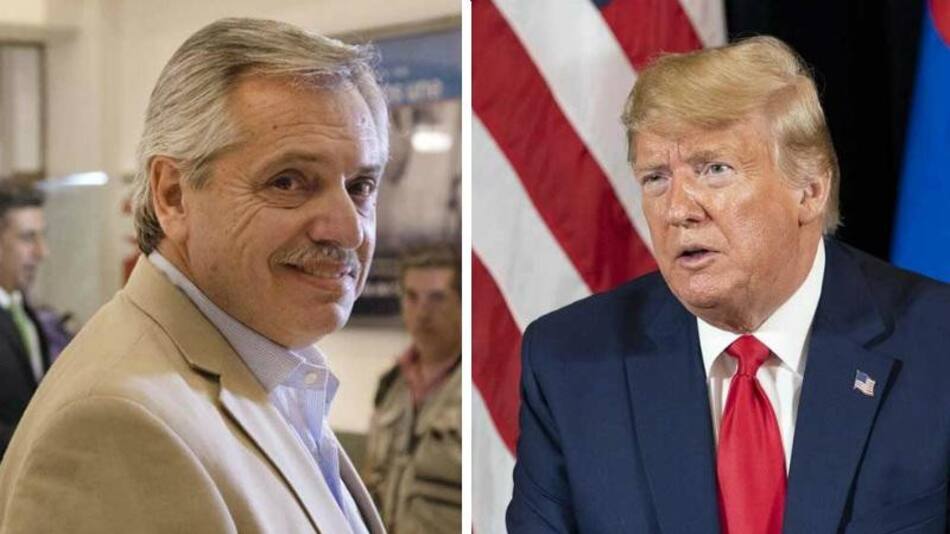 Alberto Fernández y Donald Trump