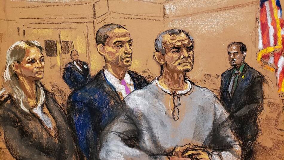 Juicio contra García Luna en Nueva York. Foto: REUTERS