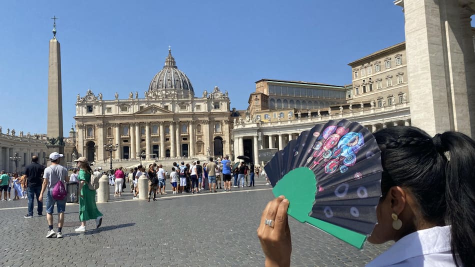 Ola de calor en Italia. Foto: EFE.