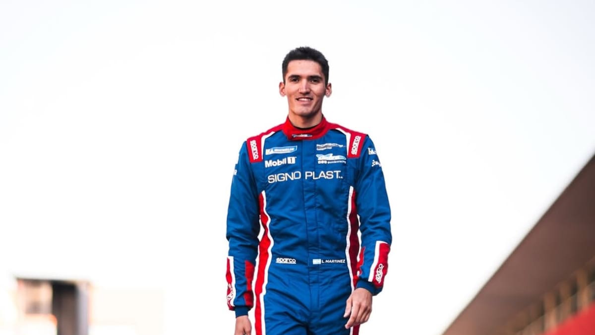 Luciano Martínez, el argentino elegido por Porsche para la Supercup y su programa de jóvenes talentos.