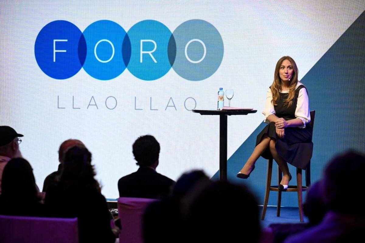 María Eugenia Vidal, Foro Llao Llao, foto: Foro Llao Llao