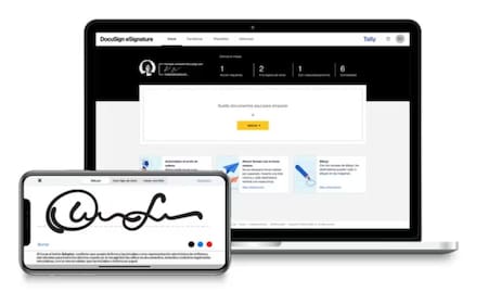 La herramienta de firmas electrónicas se añade a WhatsApp. Foto: DocuSign.