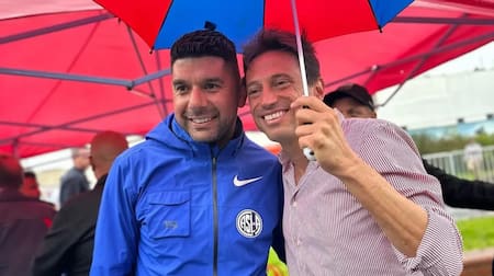 Néstor Ortigoza y Marcelo Moretti. Foto: Instagram @moretti_cuervo