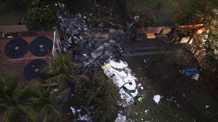 Trágico accidente aéreo en Brasil. Foto: EFE