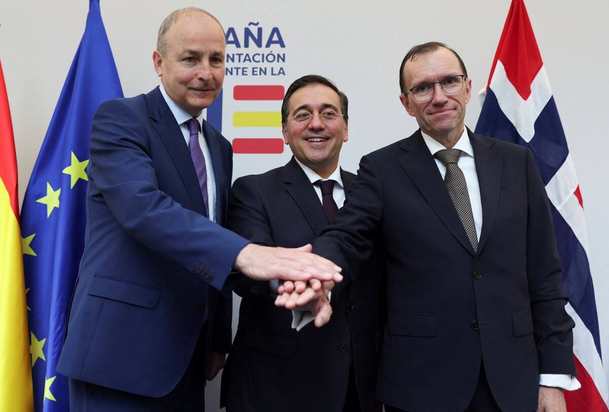 España, Noruega e Irlanda reconocen el Estado de Palestina. Foto: Reuters.