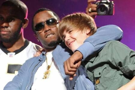 Justin Bieber junto a Sean "Diddy" Combs. Foto: NA.
