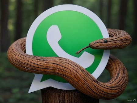 WhatsApp en modo Serpiente de Madera. Foto: Grok.