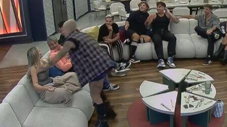 El beso de Furia a Coty que sorprendió a todos. Foto: captura Telefe.