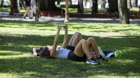 Ola de calor en Buenos Aires. Foto: NA / Damián Dopacio.