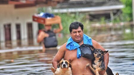 Inundación en Acre, estado brasileño fronterizo con Perú y Bolivia. Foto: EFE