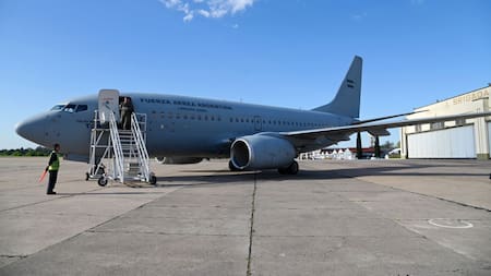 Parte el segundo avión para repatriar argentinos de Israel. Foto: Télam.