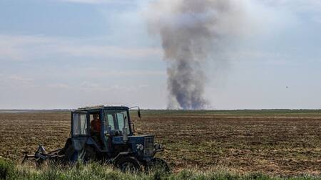 Bombardeo ruso en Ucrania. Foto: Reuters.