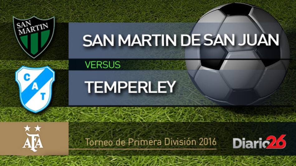 Torneo de Primera División 2016 - San Martín de San Juan vs. Temperley