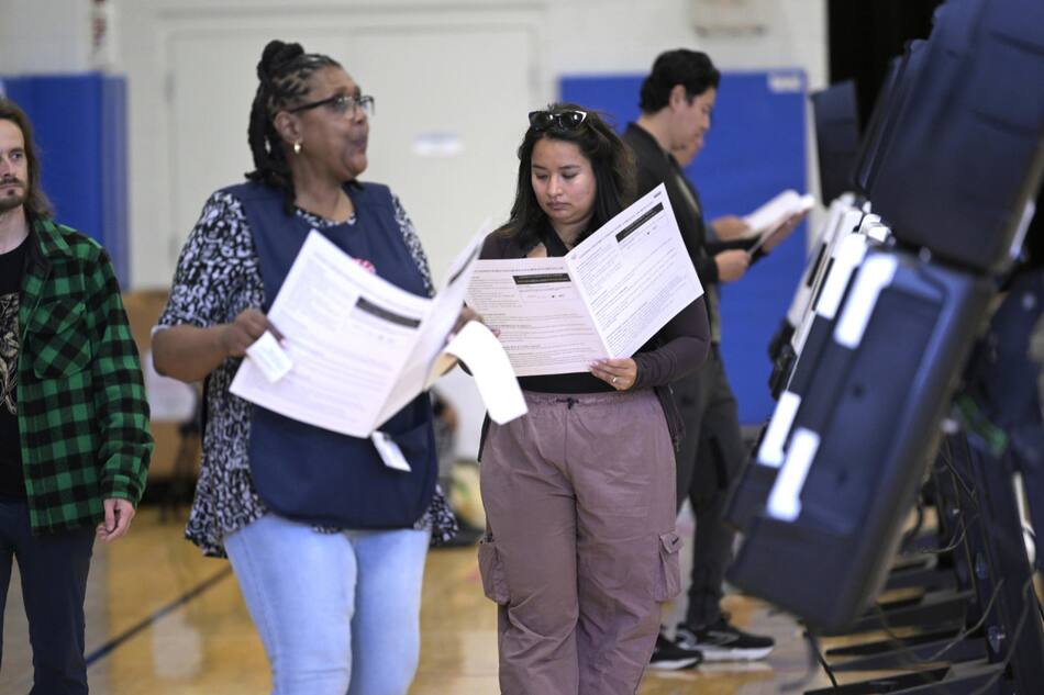 Centros de votación en Estados Unidos. Foto: EFE.