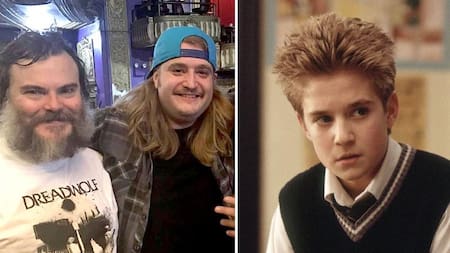 Kevin Clark junto a Jack Black