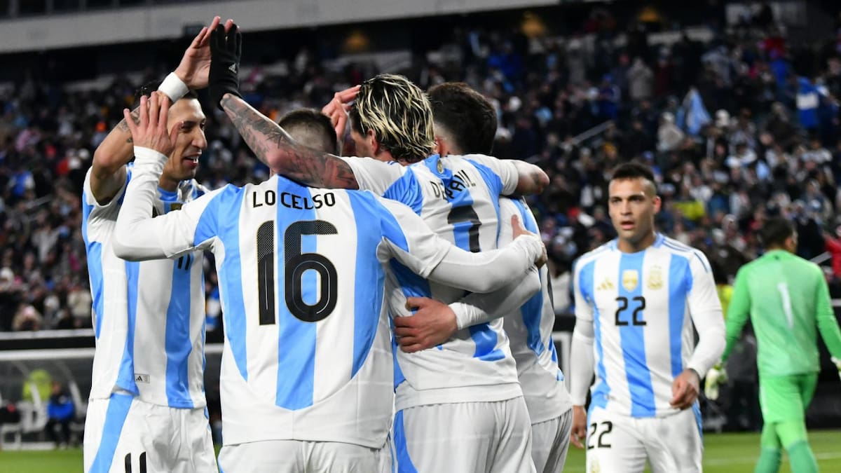 Amistosos internacional, Argentina vs. El Salvador. Foto: EFE.