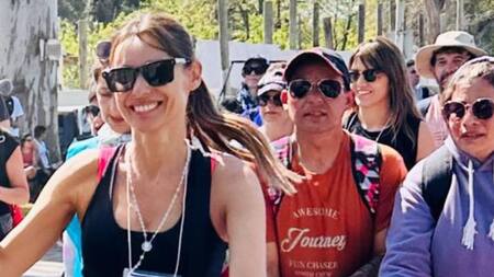 Pampita en la Peregrinación a Luján