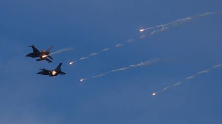 F-16 de Dinamarca. Foto: Reuters.