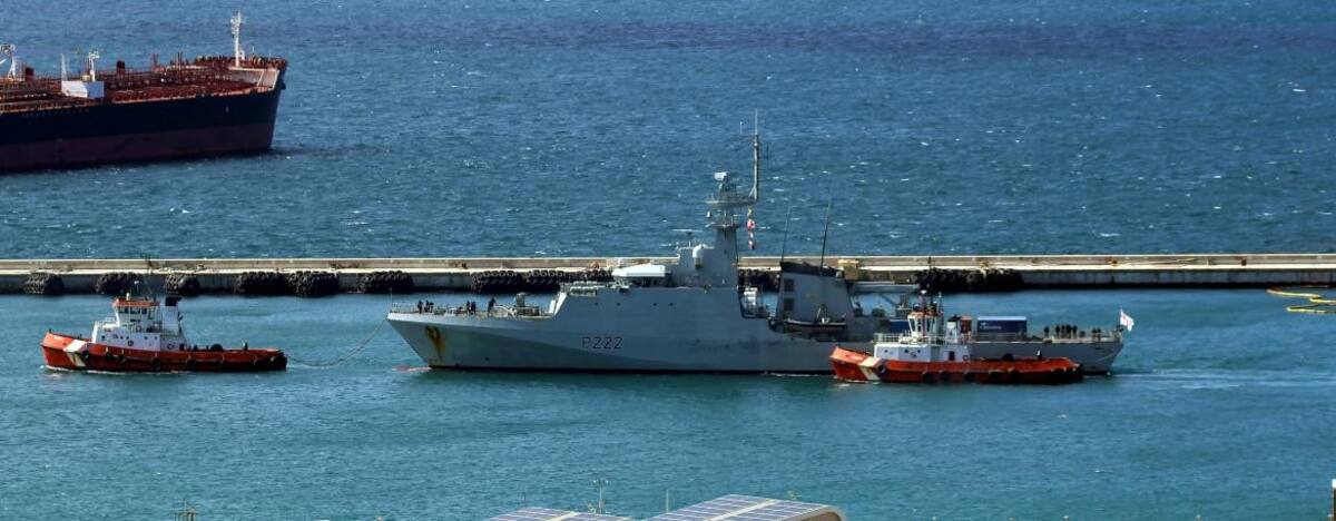 El buque HMS Forth. Foto Twitter @key2med.