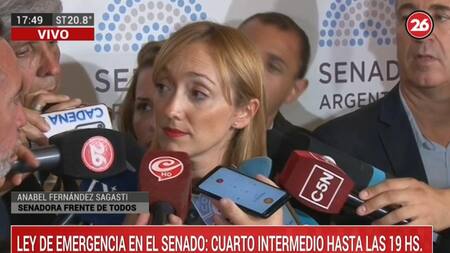 Anabel Fernández Sagasti sobre jubilaciones de privilegio y Ley de Emergencia Economica, CANAL 26