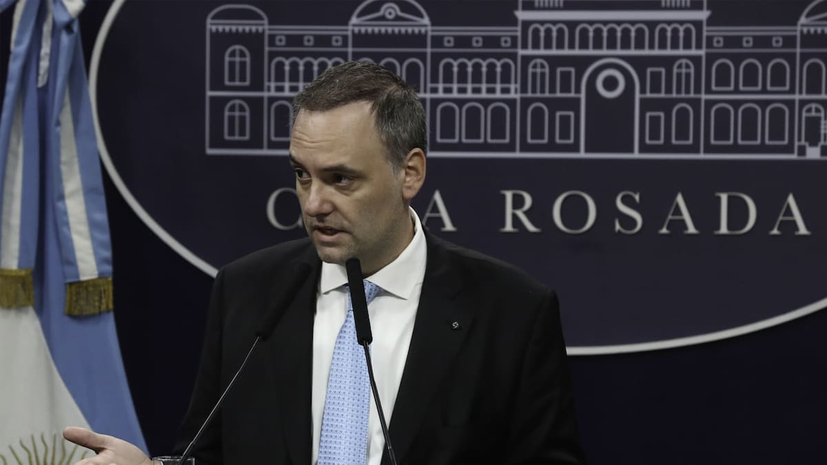Manuel Adorni, vocero presidencial. Foto: NA.