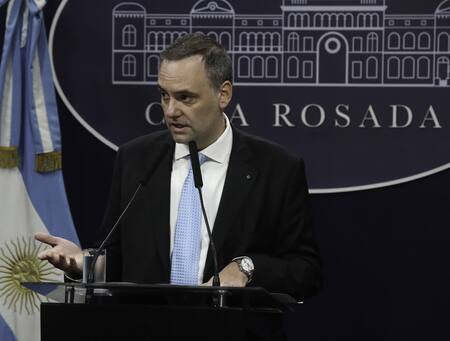 Manuel Adorni, vocero presidencial. Foto: NA.