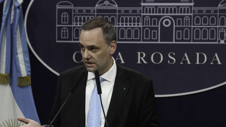 Manuel Adorni, vocero presidencial. Foto: NA.