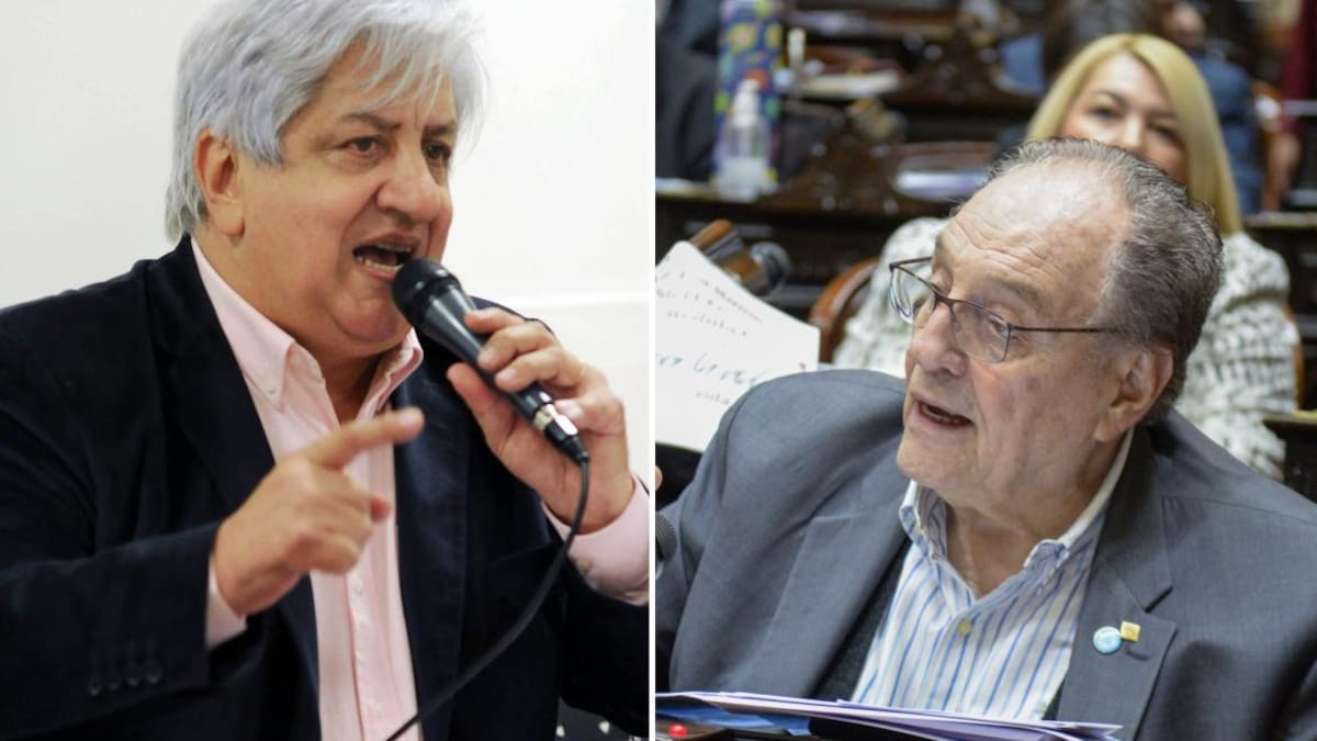 Julio Piumato y Carlos Heller. Fotos: NA