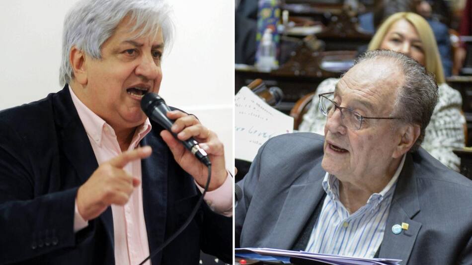 Julio Piumato y Carlos Heller. Fotos: NA
